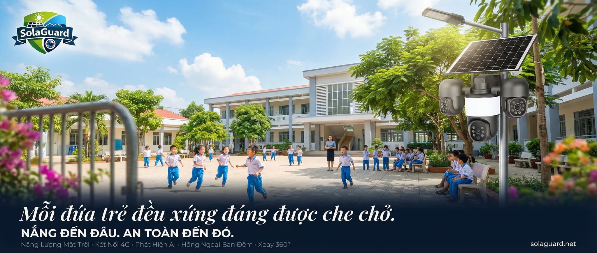 Camera năng lượng mặt trời cho an ninh trường học và an toàn học sinh: Hướng dẫn thực tế