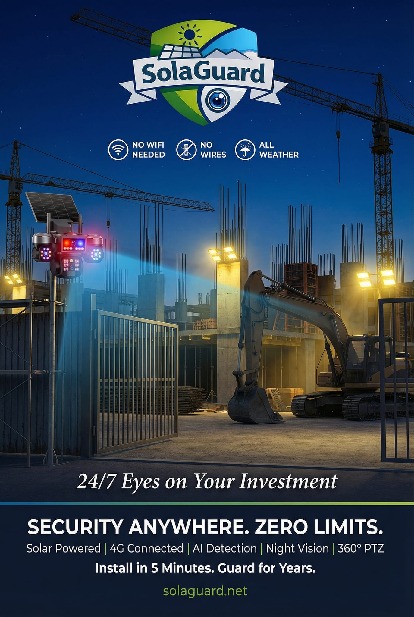 Camera Năng Lượng Mặt Trời 4G Cho Công Trường Xây Dựng: Hướng Dẫn An Ninh Toàn Diện 2026