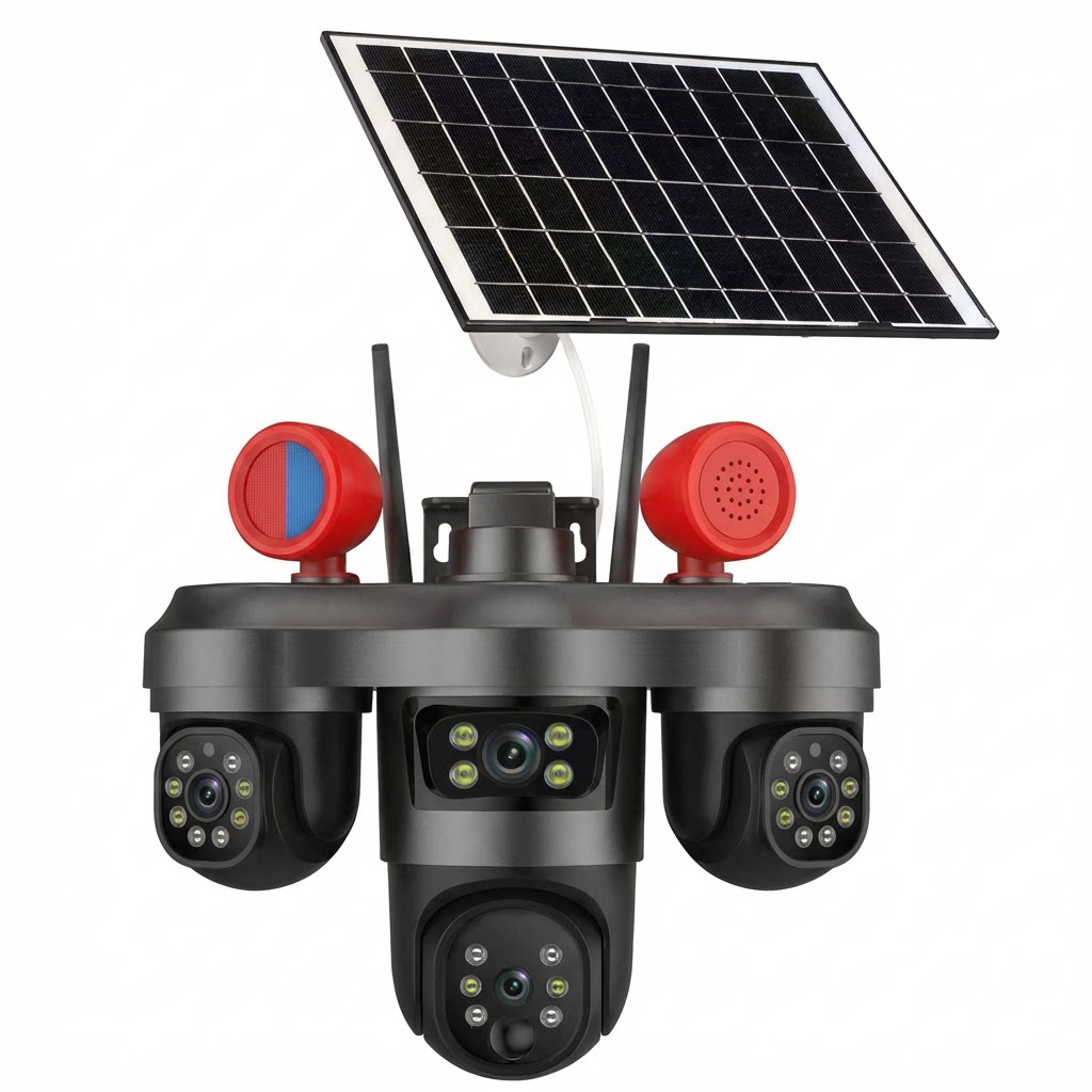 SolaGuard Camera Ngoài Trời Năng Lượng Mặt Trời Ống Kính Kép (SG-D42G-10F66-V15)