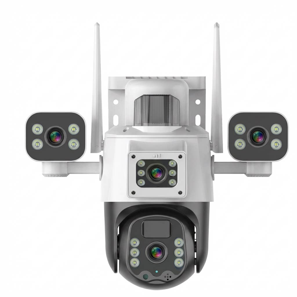 SolaGuard Camera Ngoài Trời Năng Lượng Mặt Trời Ống Kính Kép (SG-D42G-10F66-V1)