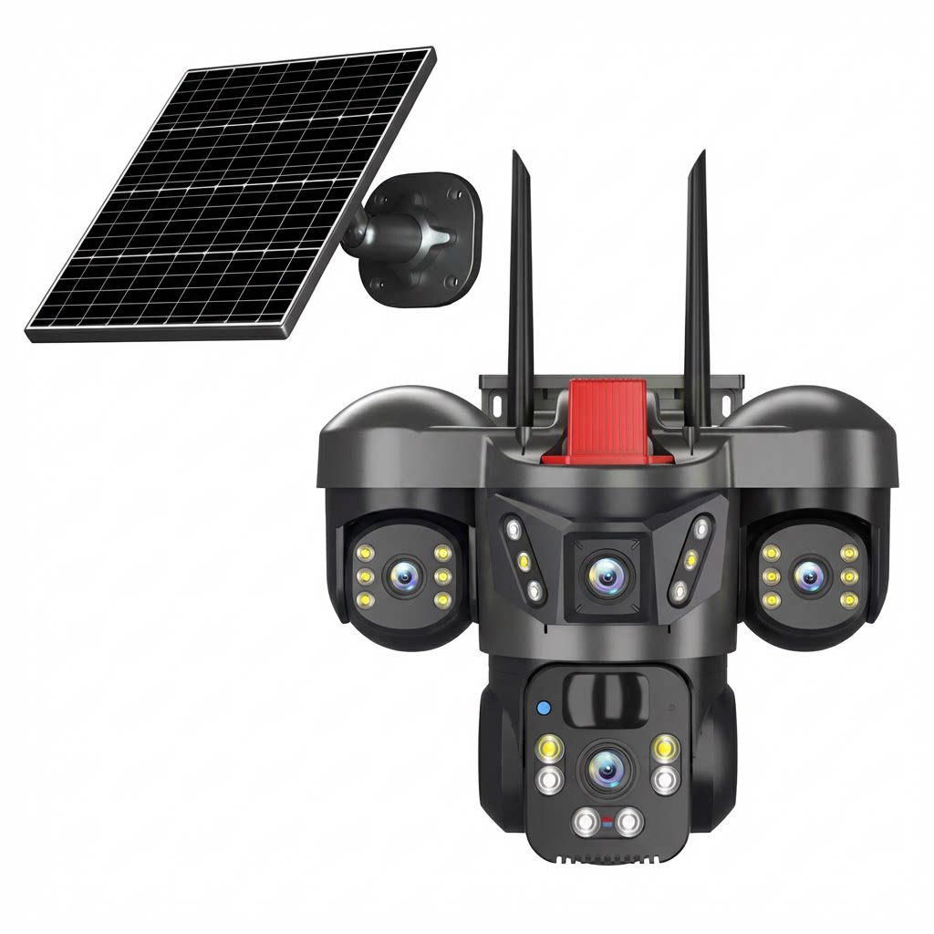 SolaGuard Camera Ngoài Trời Năng Lượng Mặt Trời Ống Kính Kép (SG-D42G-10F66-V7)