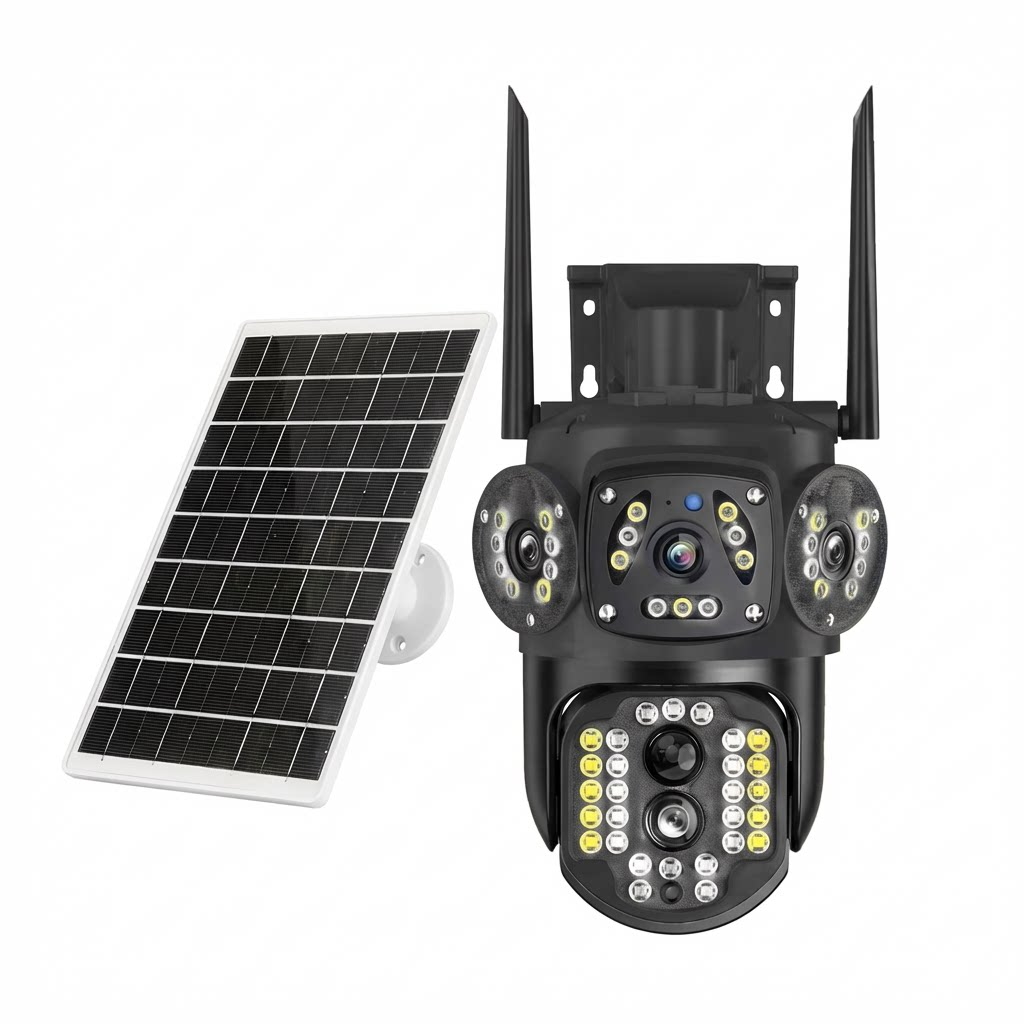 SolaGuard Camera Ngoài Trời Năng Lượng Mặt Trời Ống Kính Kép (SG-D42G-10F66-V9)