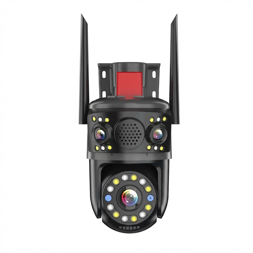 SolaGuard Camera Ngoài Trời Ba Ống Kính Tiêu Chuẩn (SG-P43D-F66-V10)