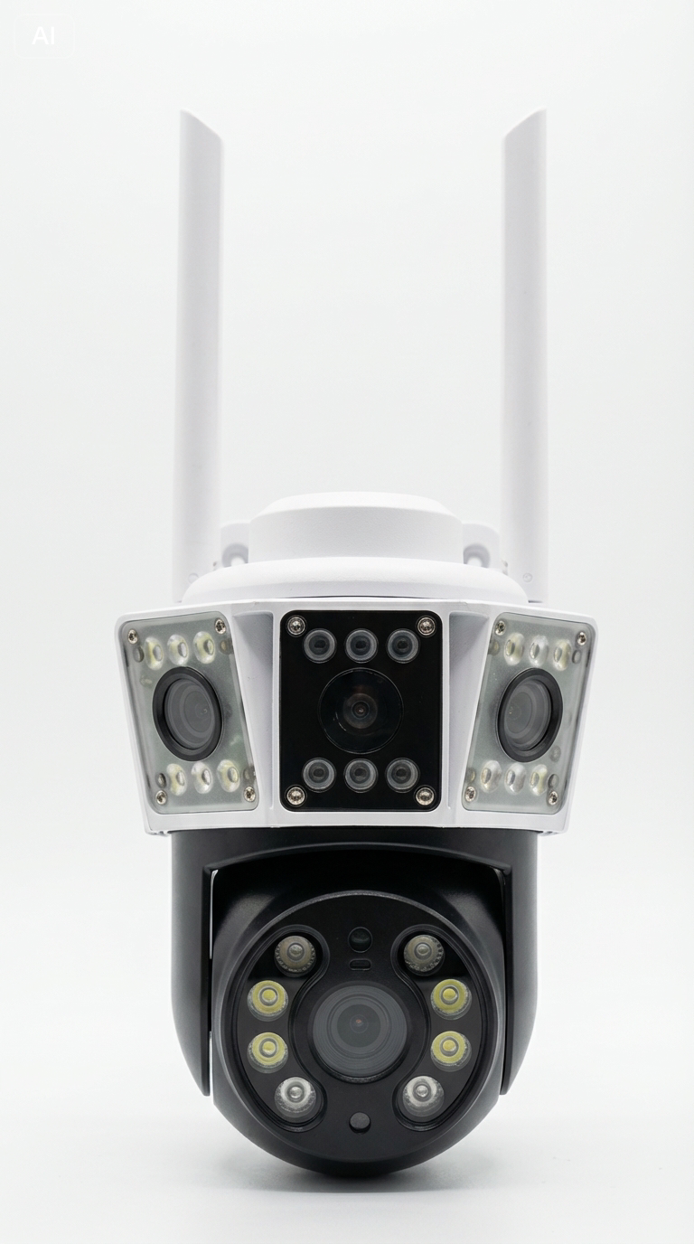 SolaGuard Camera Ngoài Trời Ba Ống Kính Tiêu Chuẩn (SG-P43D-F66-V22)