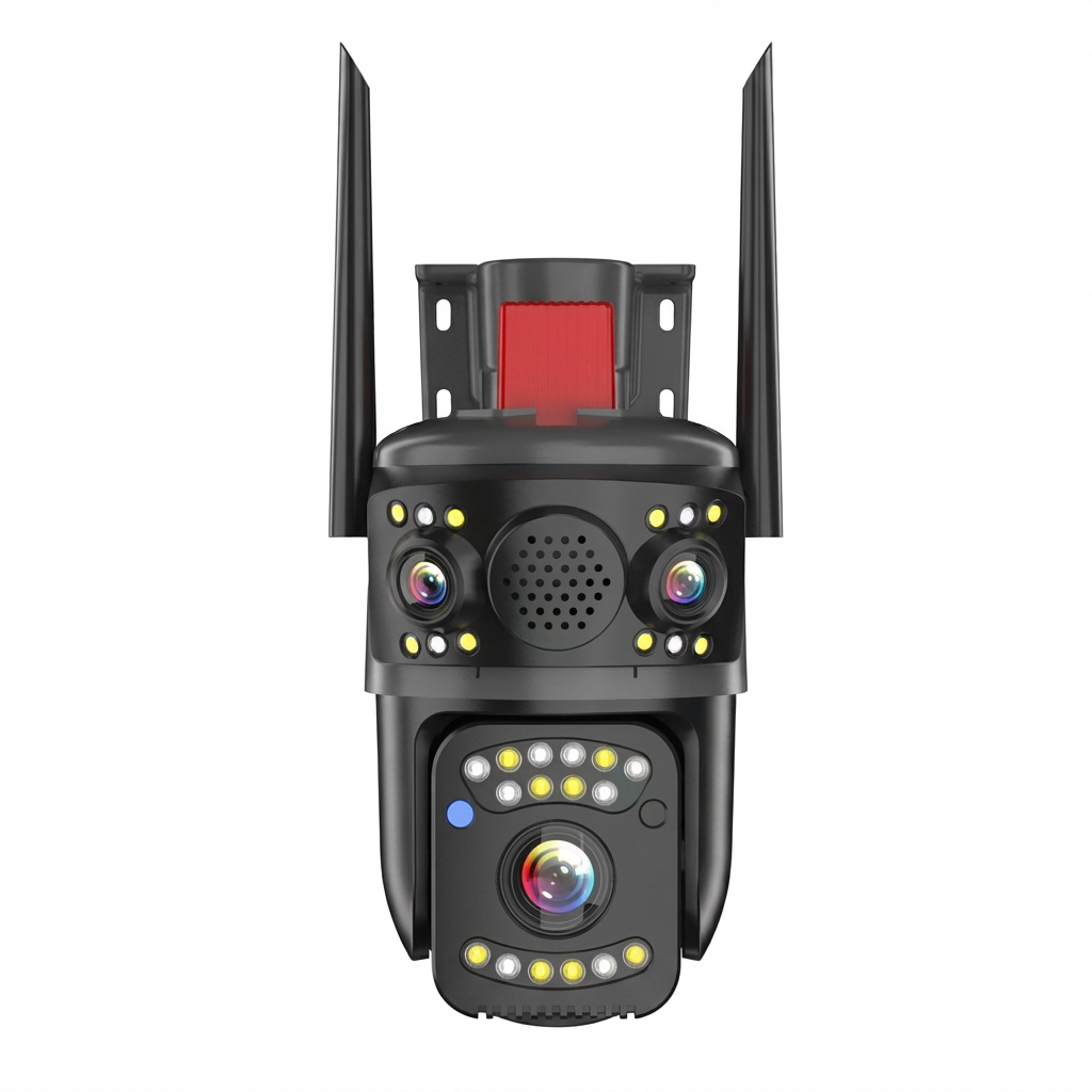 SolaGuard Camera Ngoài Trời Ba Ống Kính Tiêu Chuẩn (SG-P43D-F66-V8)